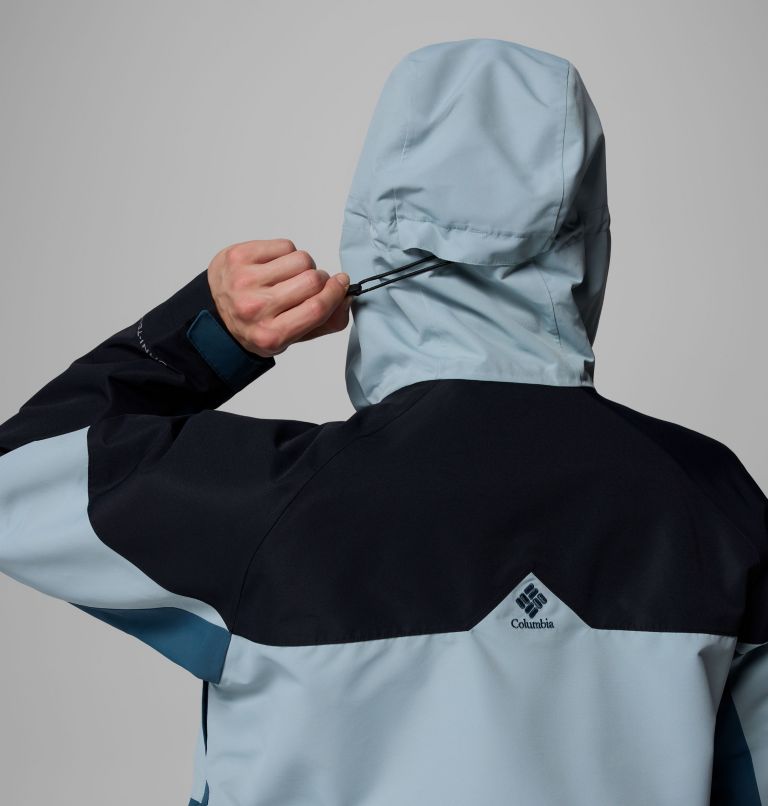 Men's Coreshot Shell Waterproof Ski Anorak, Color: Everblue, Crushed Blue, Black, image 12