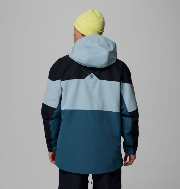 Men's Coreshot Shell Waterproof Ski Anorak, Color: Everblue, Crushed Blue, Black, image 3