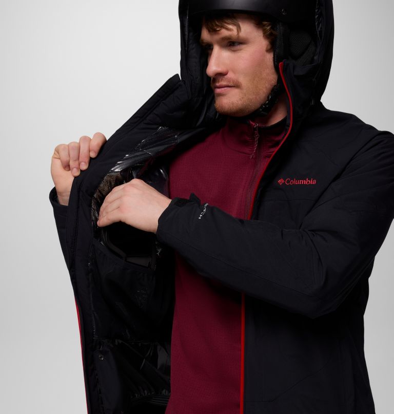 Men's Powder Prime Waterproof Ski Jacket, Color: Black, image 5