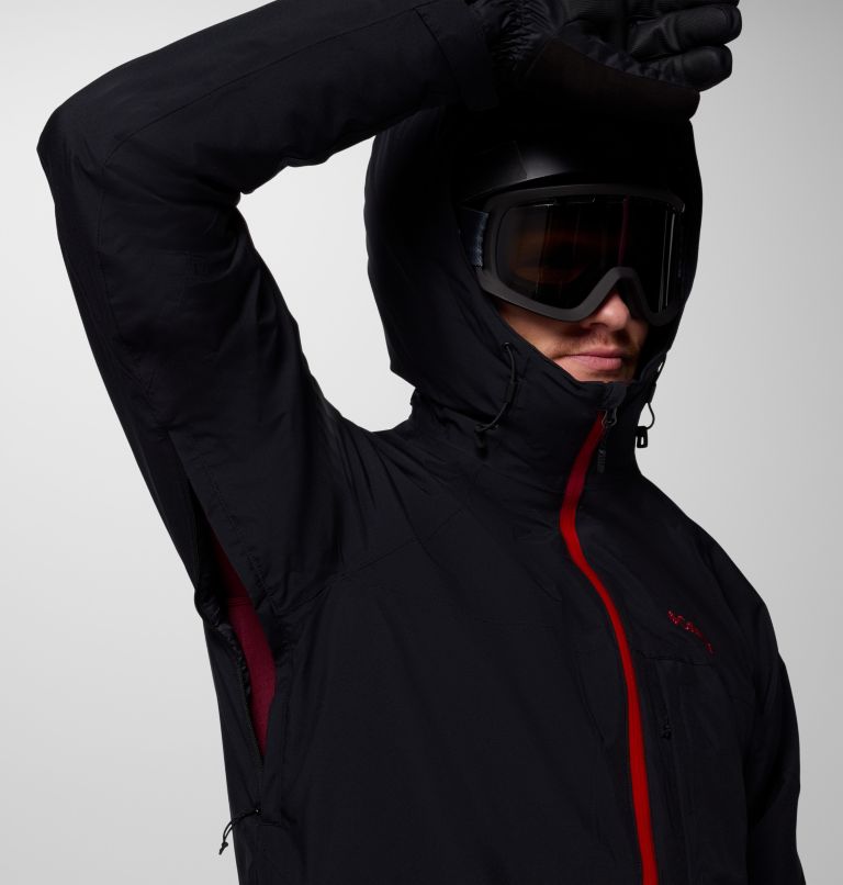 Men's Powder Prime Waterproof Ski Jacket, Color: Black, image 9