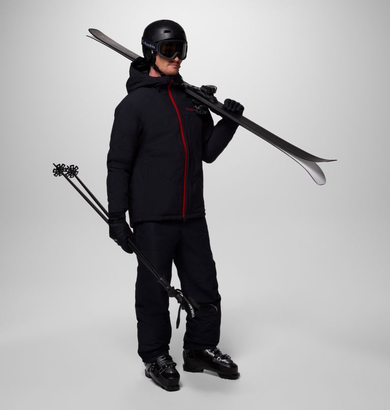 Men's Powder Prime Waterproof Ski Jacket, Color: Black, image 2