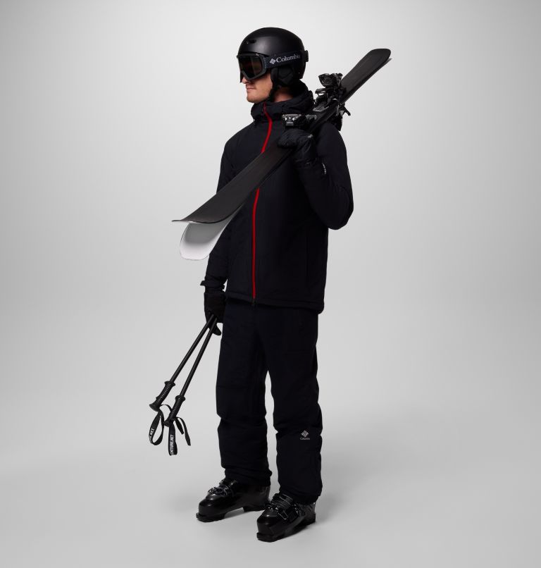 Men's Powder Prime Waterproof Ski Jacket, Color: Black, image 14