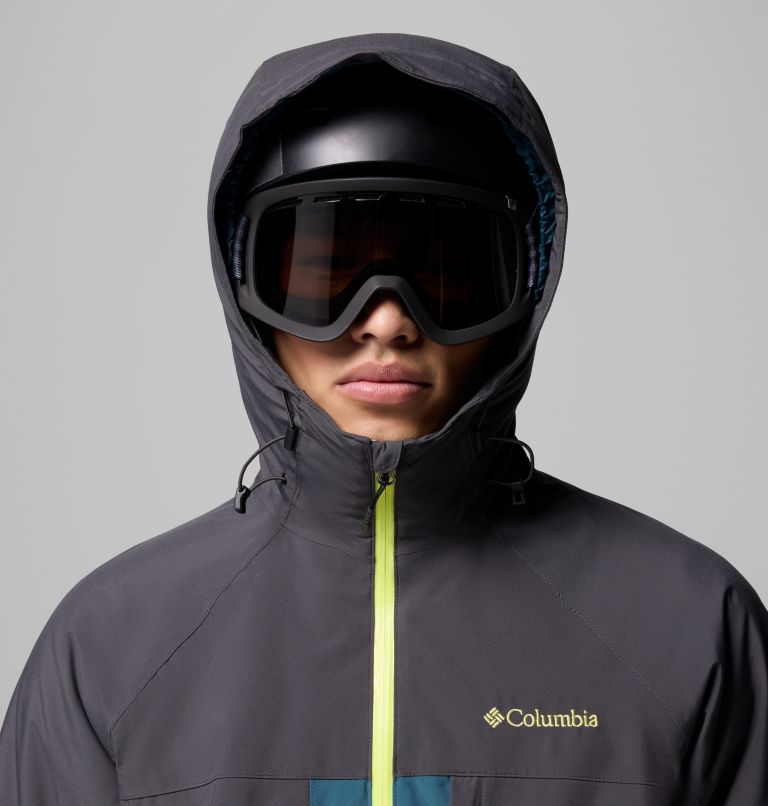 Men's Powder Prime Waterproof Ski Jacket, Color: Everblue, Shark, image 8