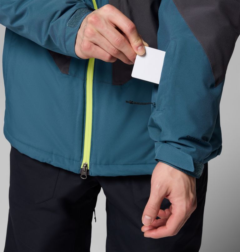 Men's Powder Prime Waterproof Ski Jacket, Color: Everblue, Shark, image 10