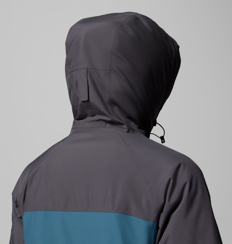 Men's Powder Prime Waterproof Ski Jacket, Color: Everblue, Shark, image 12