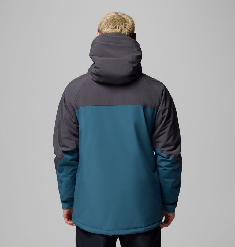 Men's Powder Prime Waterproof Ski Jacket, Color: Everblue, Shark, image 3