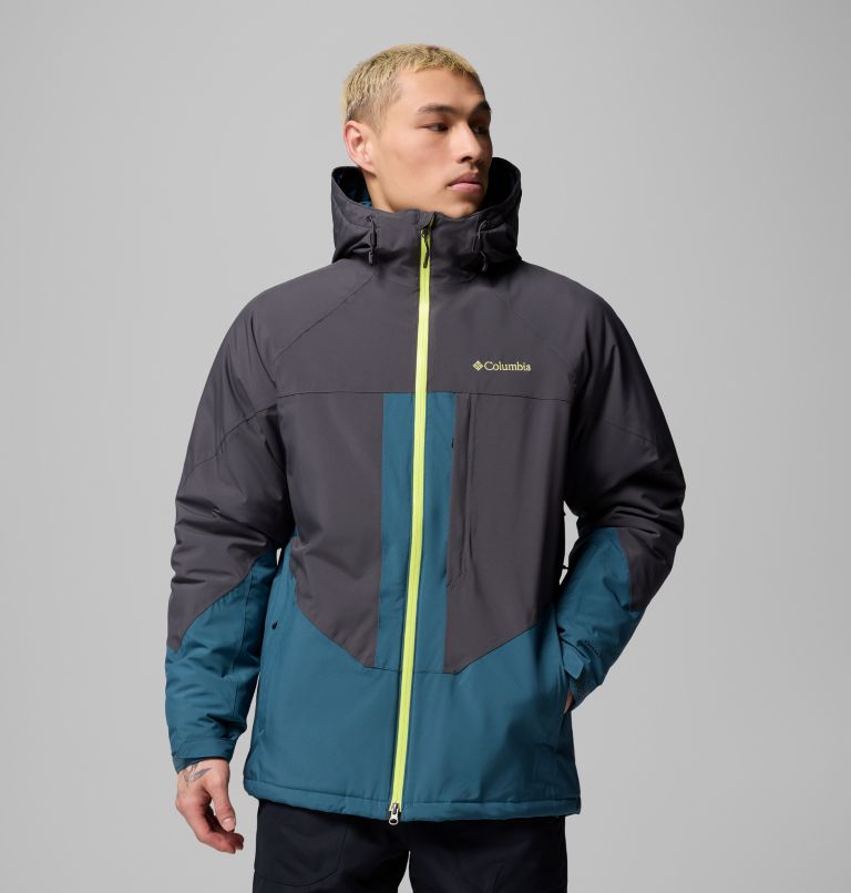 Men's Powder Prime Waterproof Ski Jacket, Color: Everblue, Shark, image 1