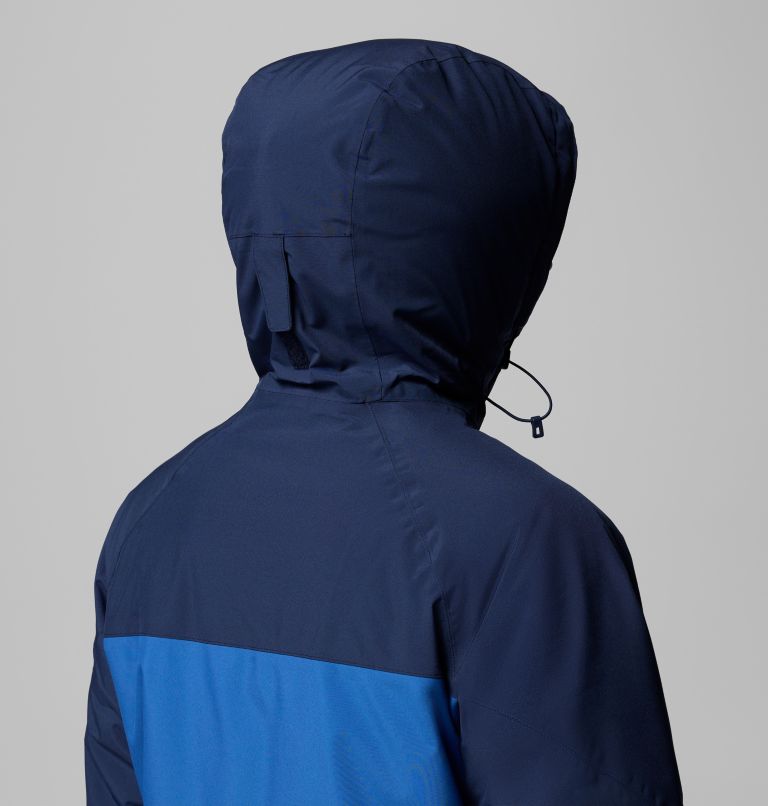 Men's Powder Prime Waterproof Ski Jacket, Color: Mountain Blue, Collegiate Navy, image 12