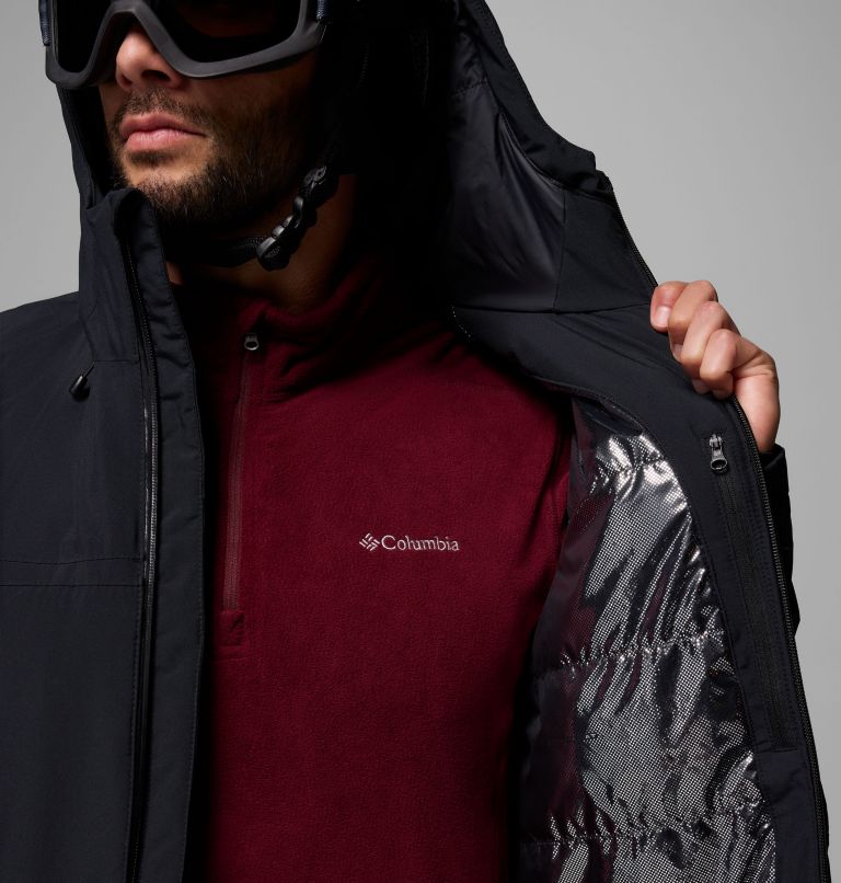 Men's Liftline Waterproof Ski Jacket, Color: Black, image 6