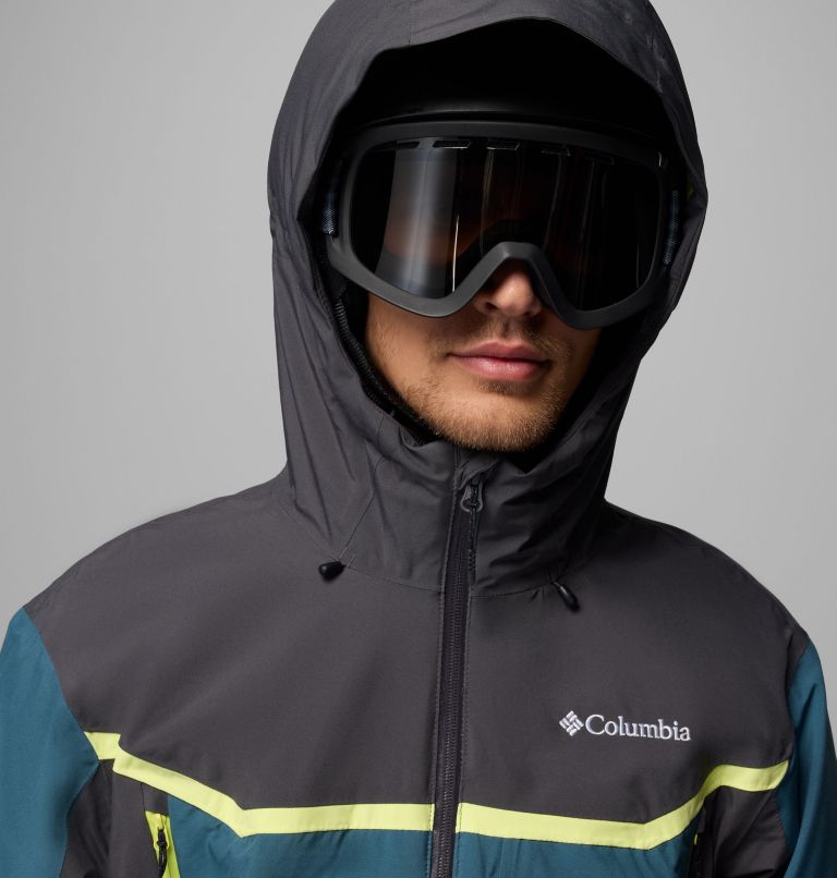 Men's Liftline Waterproof Ski Jacket, Color: Shark, Everblue, image 8