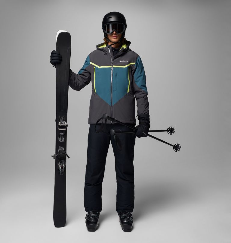 Men's Liftline Waterproof Ski Jacket, Color: Shark, Everblue, image 2