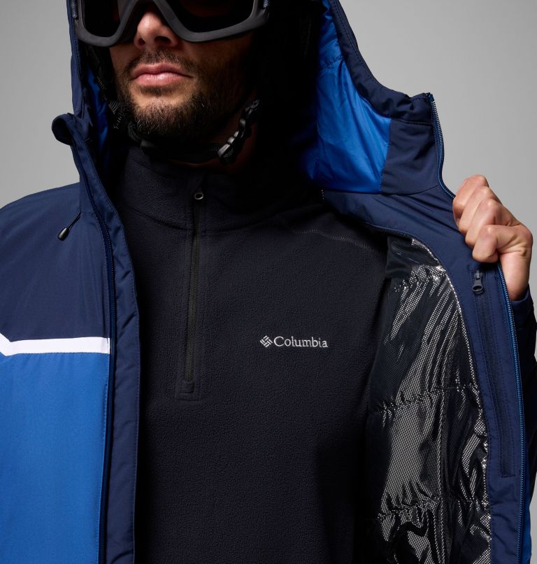 Men's Liftline Waterproof Ski Jacket, Color: Collegiate Navy, Mountain Blue, image 6