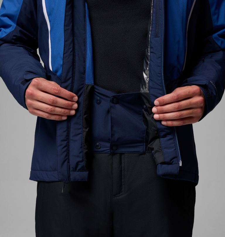 Men's Liftline Waterproof Ski Jacket, Color: Collegiate Navy, Mountain Blue, image 7