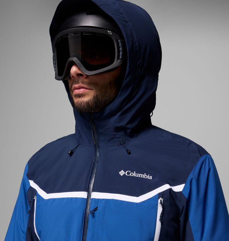 Men's Liftline Waterproof Ski Jacket, Color: Collegiate Navy, Mountain Blue, image 8