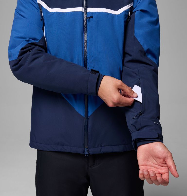 Men's Liftline Waterproof Ski Jacket, Color: Collegiate Navy, Mountain Blue, image 10