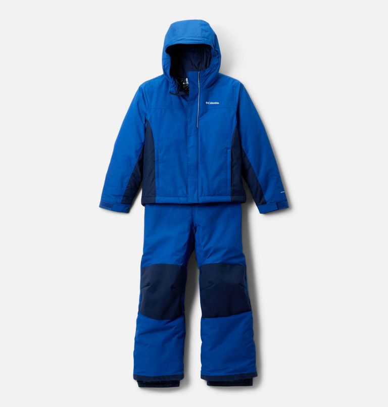 Youth Unisex Buga III Waterproof Snow Set, Color: Mountain Blue, Collegiate Navy, image 1