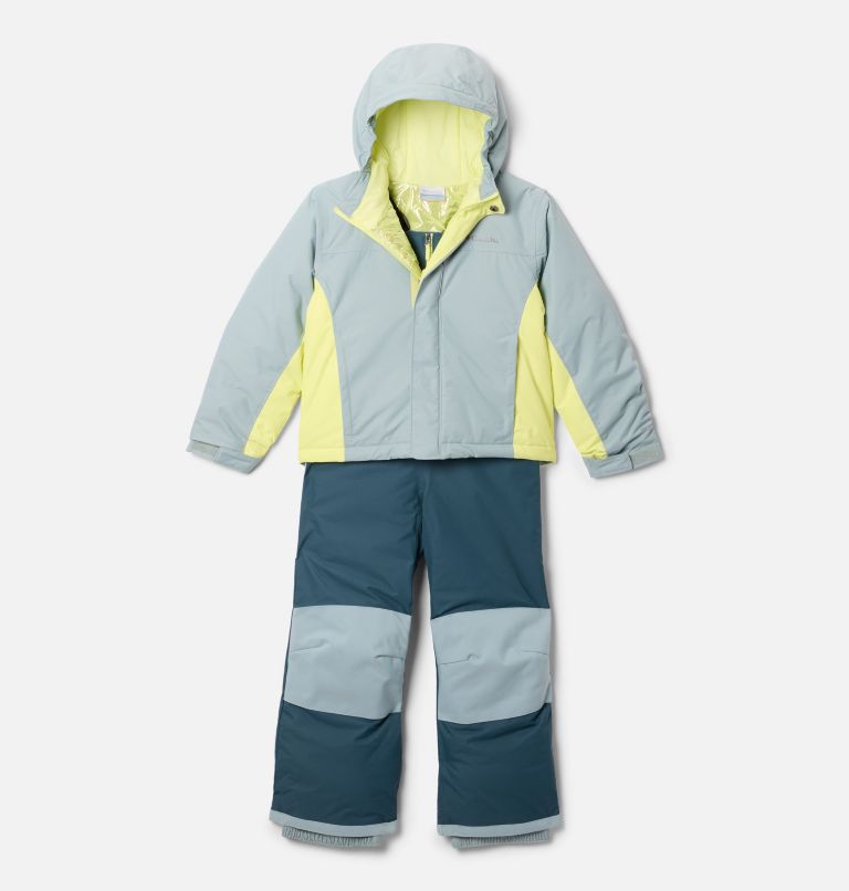Youth Unisex Buga III Waterproof Snow Set, Color: Crushed Blue, Neon Light, Everblue, image 1