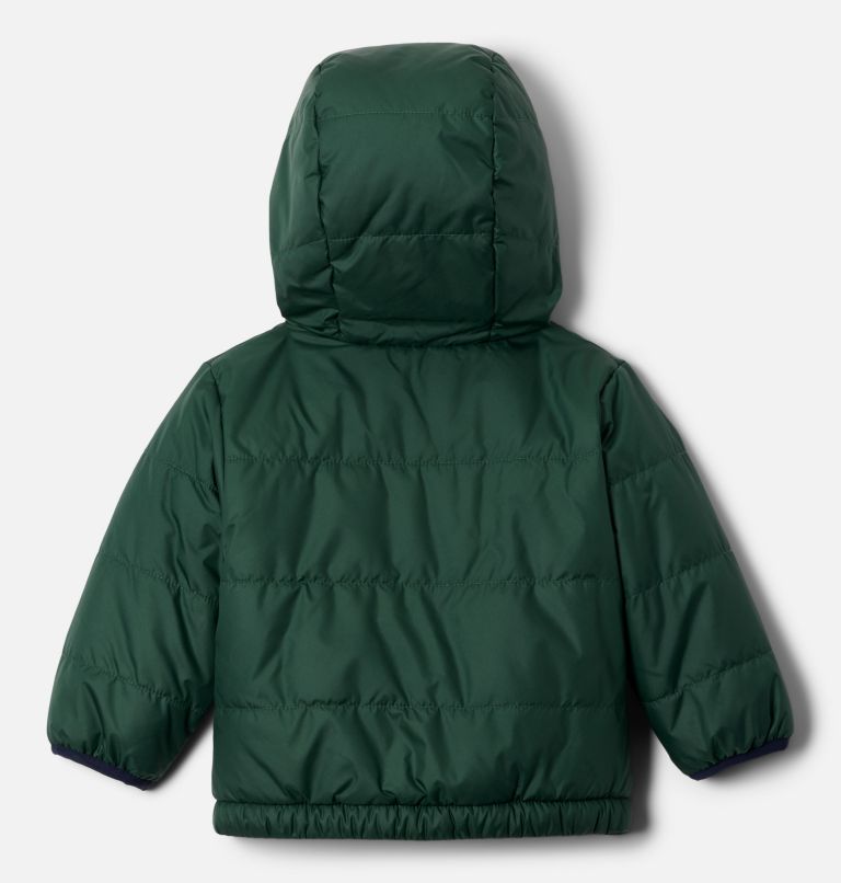 Kids' Infant Double Trouble III Jacket, Color: Rain Forest, Collegiate Navy Dinoflauge, image 2