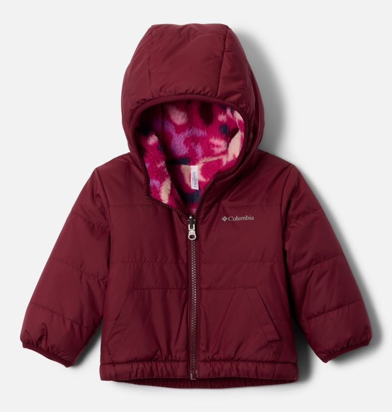 Kids' Infant Double Trouble III Jacket, Color: Rich Wine, Pink Ice Uniflauge, image 1