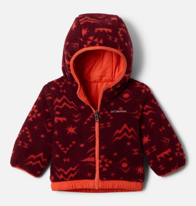 Kids' Infant Double Trouble III Jacket, Color: Zing, Zing Peaked Tonal, image 3