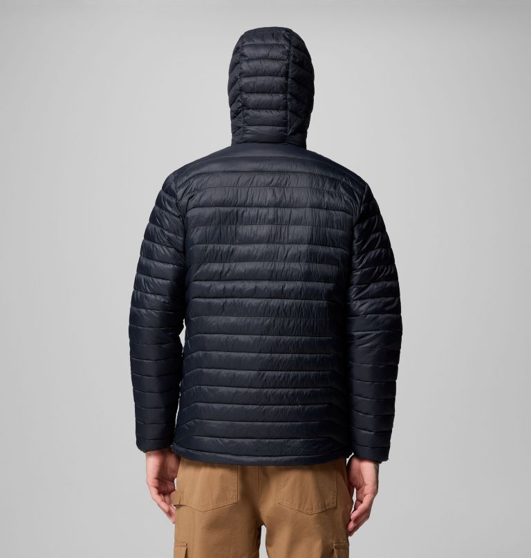 Men's Powder Pass Hooded Jacket, Color: Black, image 3