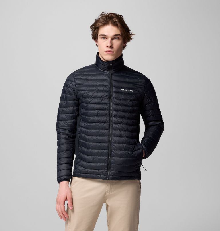 Men's Powder Pass Hybrid Jacket, Color: Black, image 5