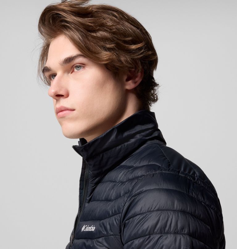 Men's Powder Pass Hybrid Jacket, Color: Black, image 6