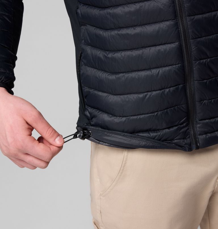 Men's Powder Pass Hybrid Jacket, Color: Black, image 8