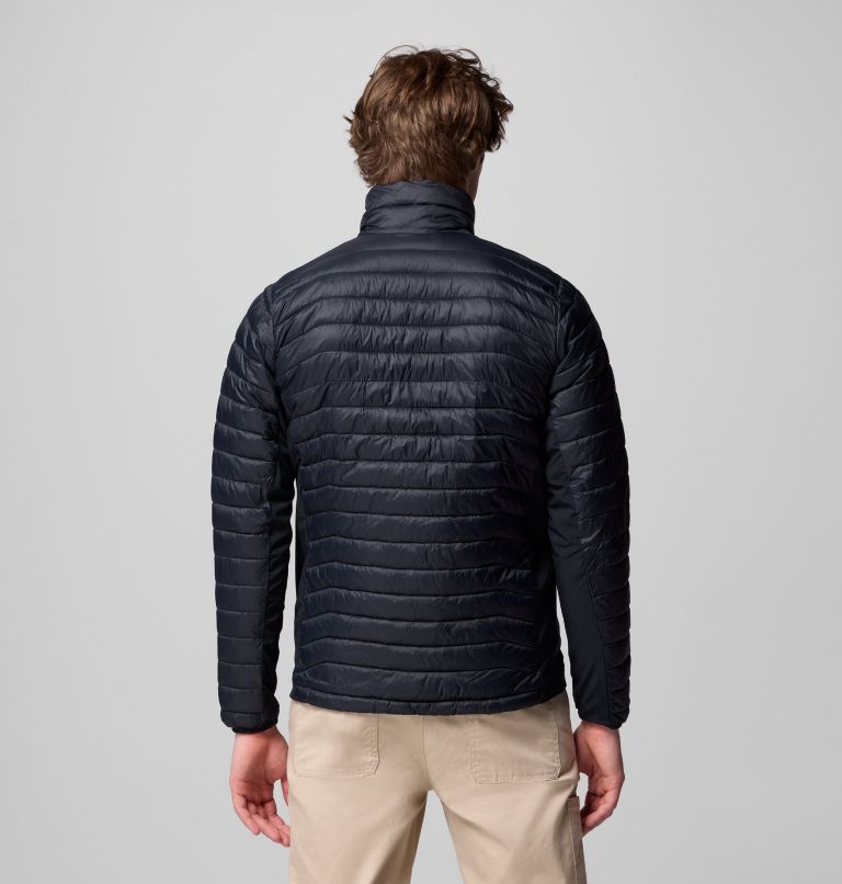 Men's Powder Pass Hybrid Jacket, Color: Black, image 3