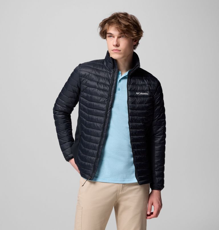 Men's Powder Pass Hybrid Jacket, Color: Black, image 1