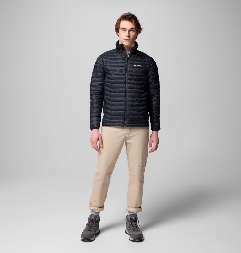 Men's Powder Pass Hybrid Jacket, Color: Black, image 2