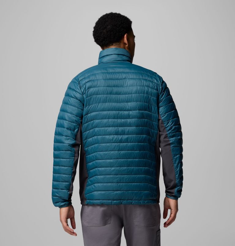 Men's Powder Pass Hybrid Jacket, Color: Everblue, Shark, image 3
