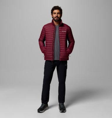 Powder Pass Hybrid isolierte Puffer Jacke für Männer, Color: Rich Wine, Black, image 6