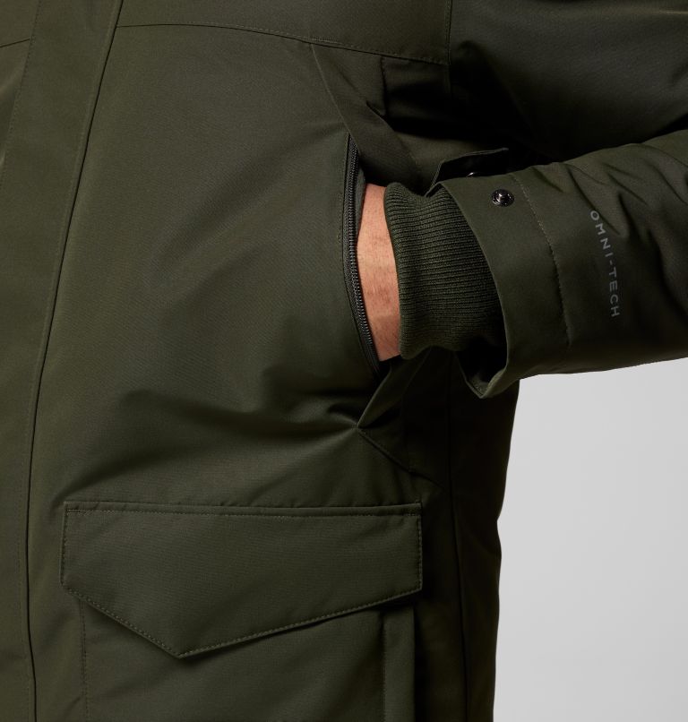Men's Cape Ridge Waterproof Down Parka, Color: Greenscape, image 9