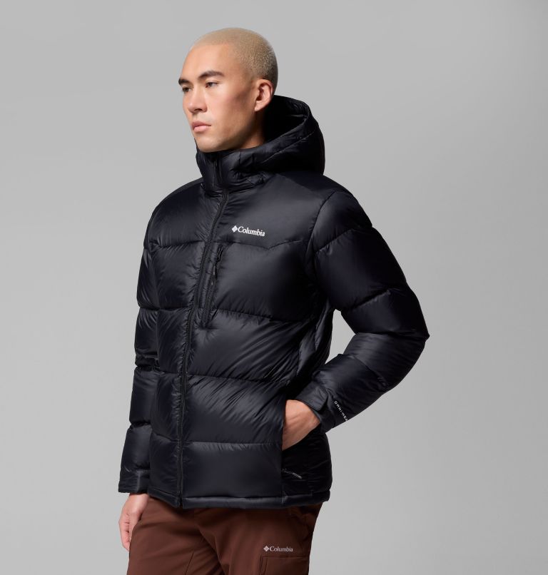 Men's Cloudview Down Hooded Jacket, Color: Black, image 4