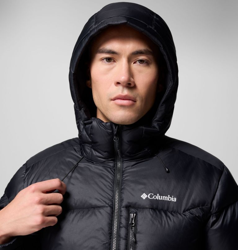 Men's Cloudview Down Hooded Jacket, Color: Black, image 7