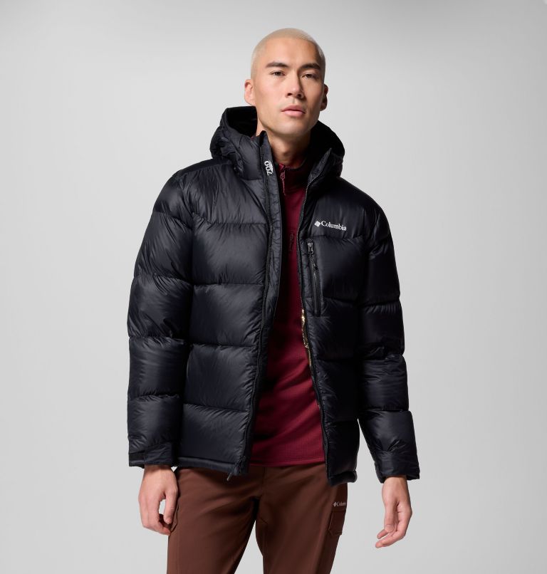 Men's Cloudview Down Hooded Jacket, Color: Black, image 1
