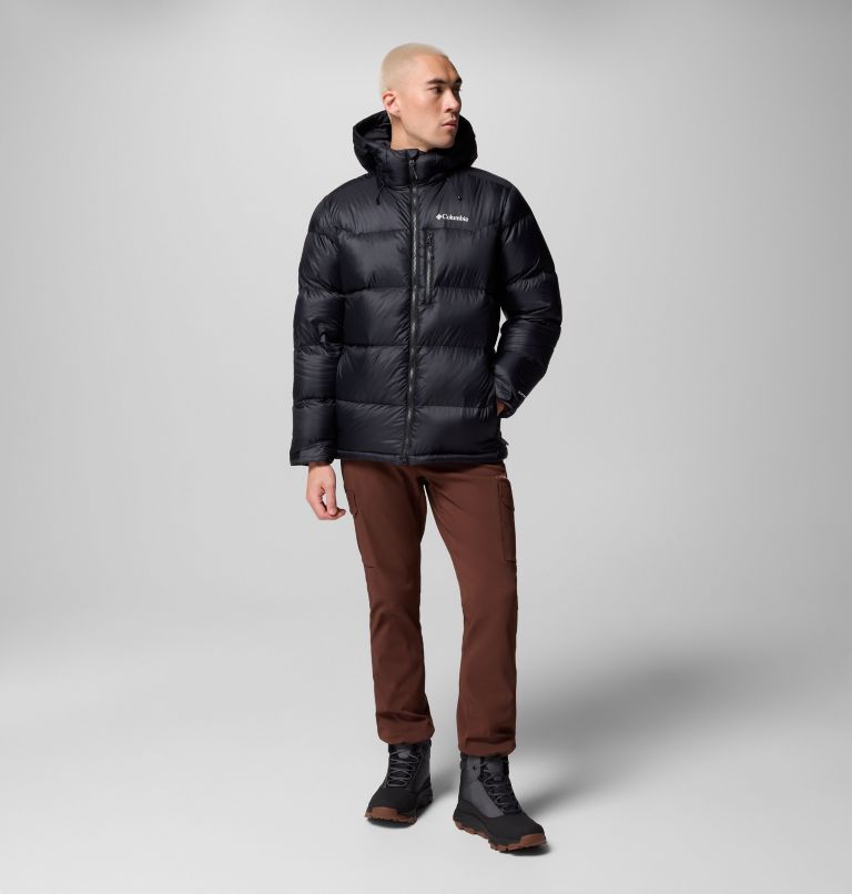 Men's Cloudview Down Hooded Jacket, Color: Black, image 2