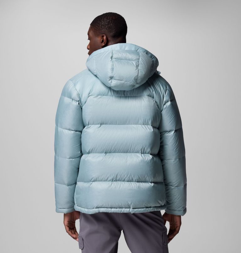 Men's Cloudview Down Hooded Jacket, Color: Crushed Blue, image 3