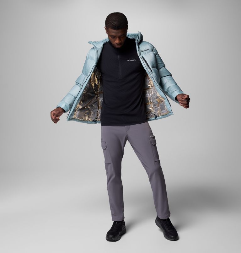 Cloudview Daunen Jacke mit Kapuze für Männer, Color: Crushed Blue, image 9