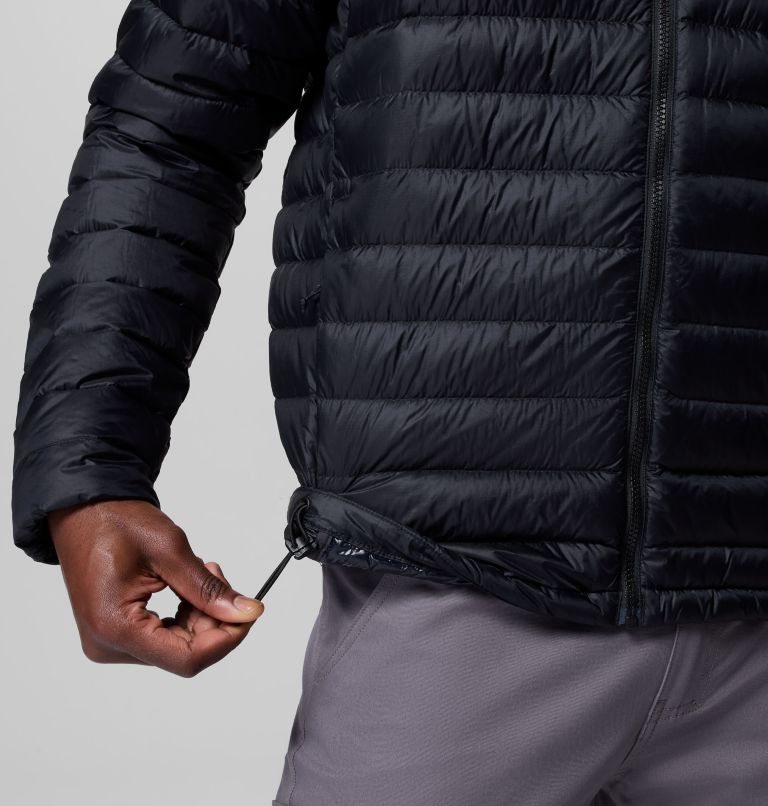 Men's Corelite Down Hooded Jacket, Color: Black, image 7