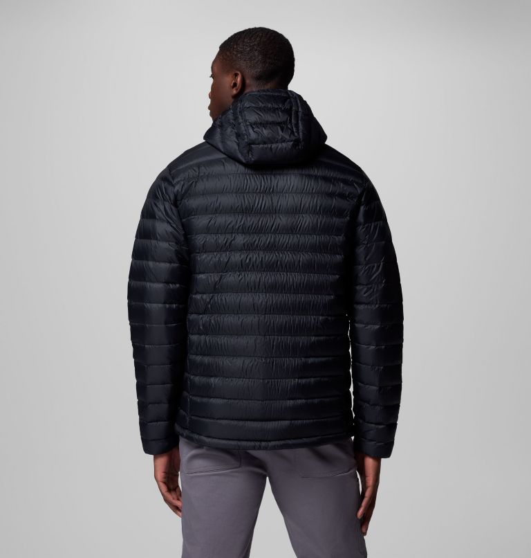 Men's Corelite Down Hooded Jacket, Color: Black, image 3
