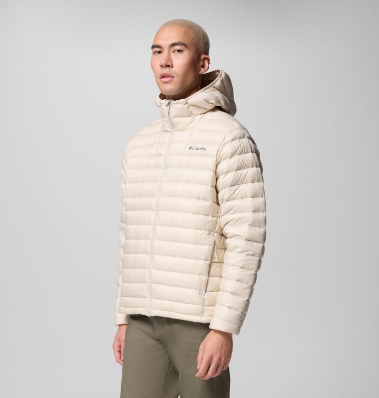 Men's Corelite Down Hooded Jacket, Color: Dark Stone, image 4