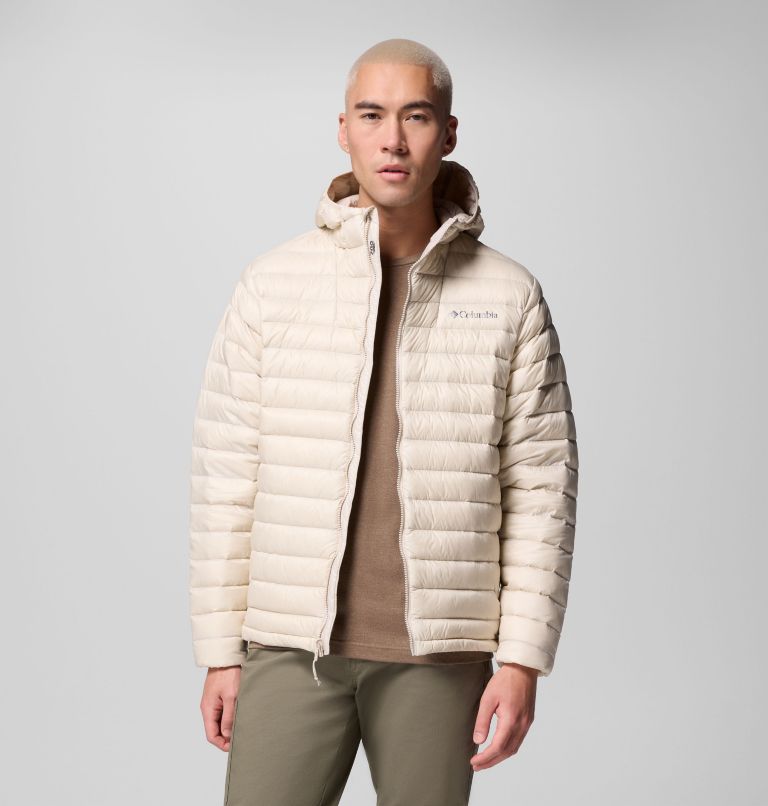 Men's Corelite Down Hooded Jacket, Color: Dark Stone, image 5