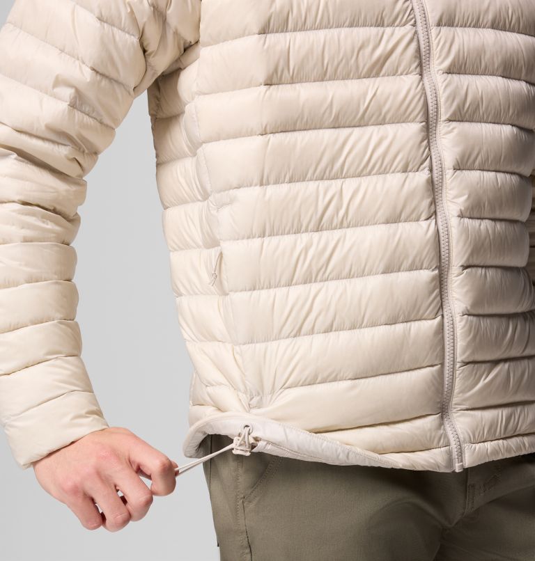 Men's Corelite Down Hooded Jacket, Color: Dark Stone, image 7