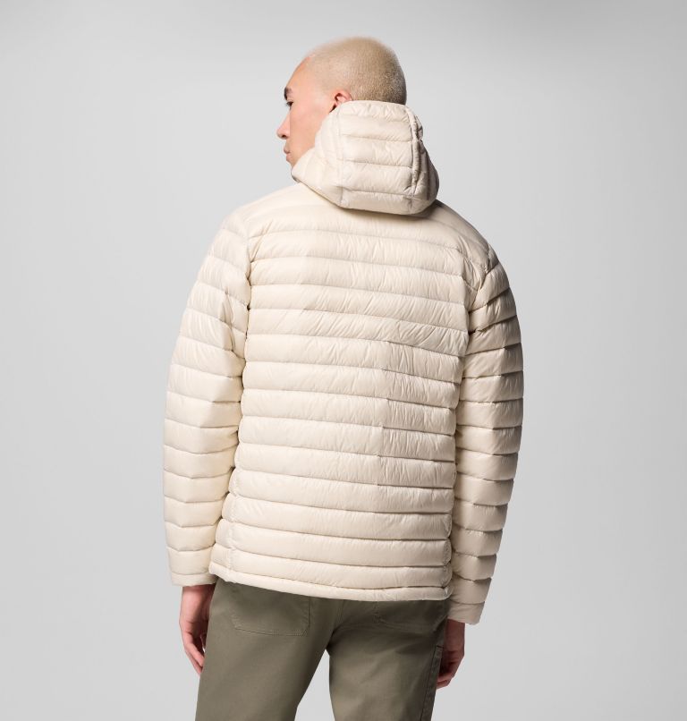 Men's Corelite Down Hooded Jacket, Color: Dark Stone, image 3