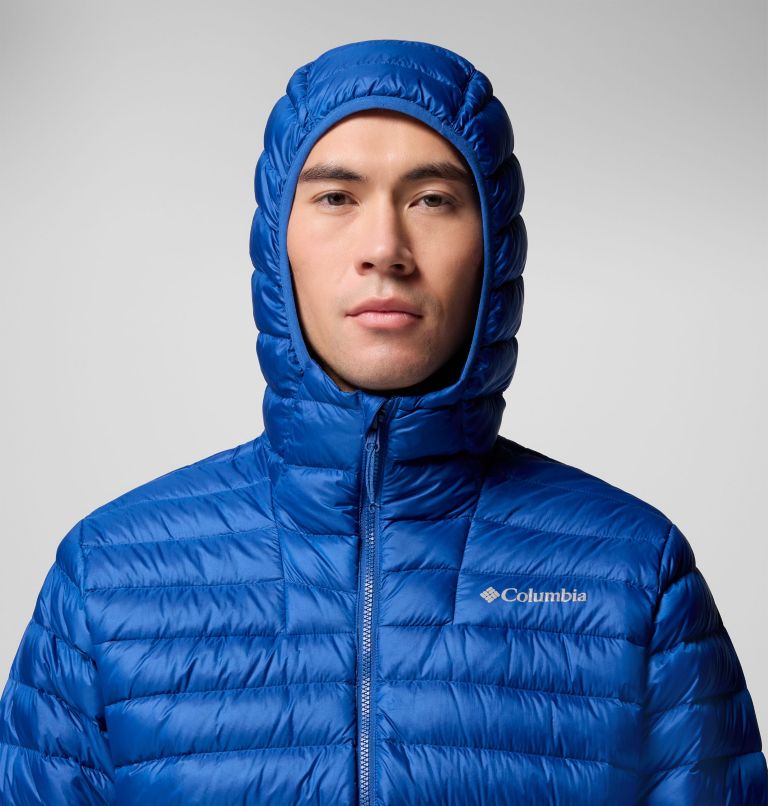 Manteau à capuchon en duvet Corelite pour homme, Color: Mountain Blue, image 7