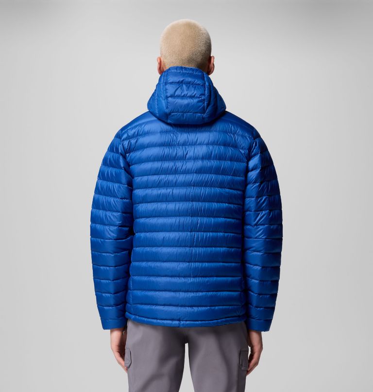 Manteau à capuchon en duvet Corelite pour homme, Color: Mountain Blue, image 3