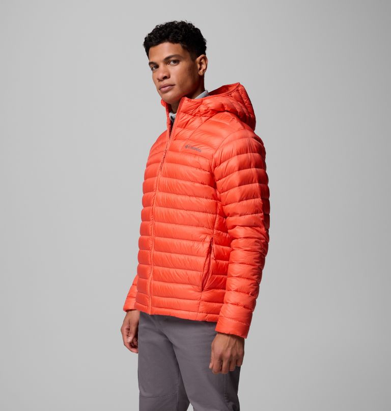 Men's Corelite Down Hooded Jacket, Color: Zing, image 4