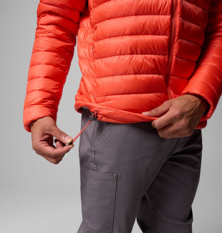 Men's Corelite Down Hooded Jacket, Color: Zing, image 7